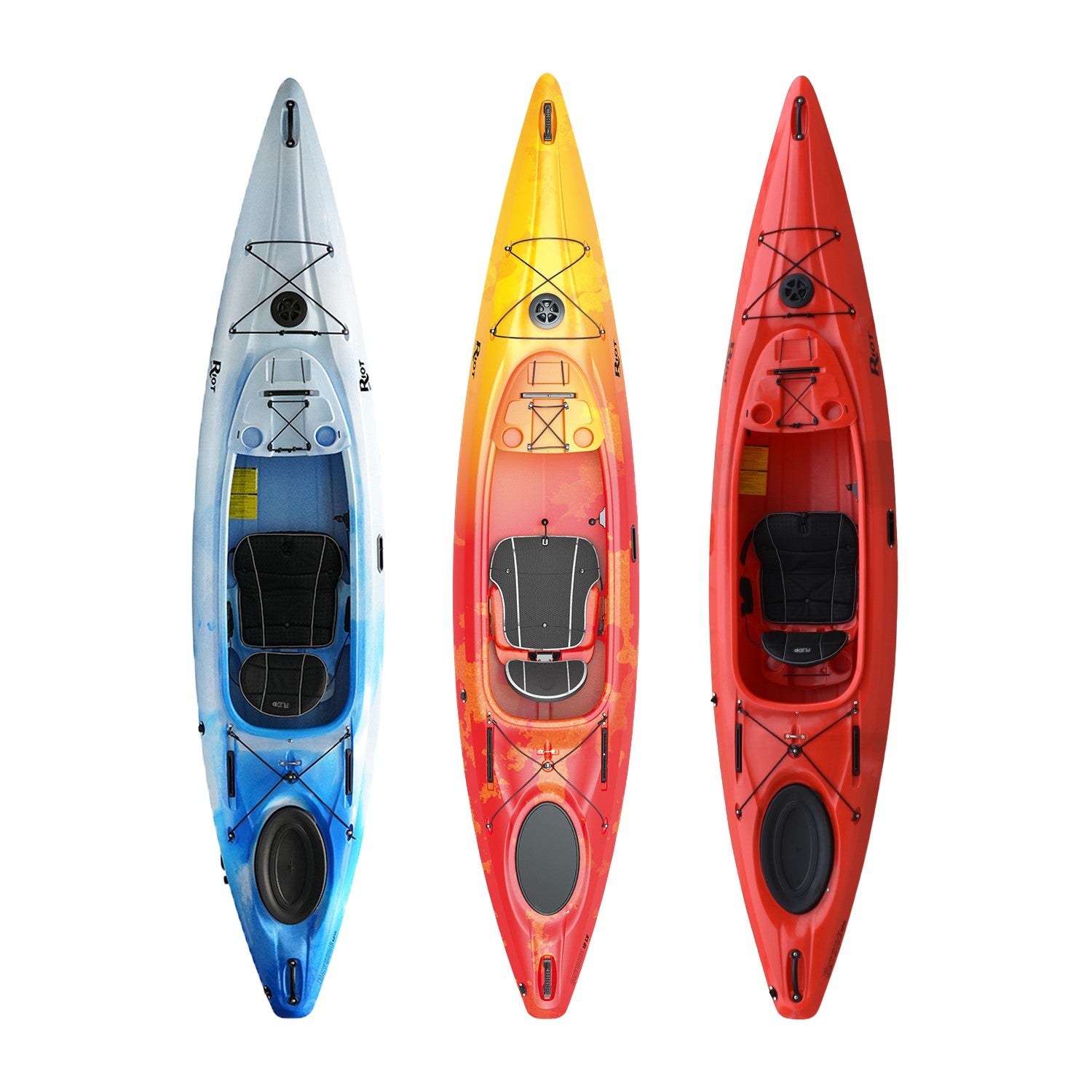 Bayside 12 LV Kayak Blue Red Orange