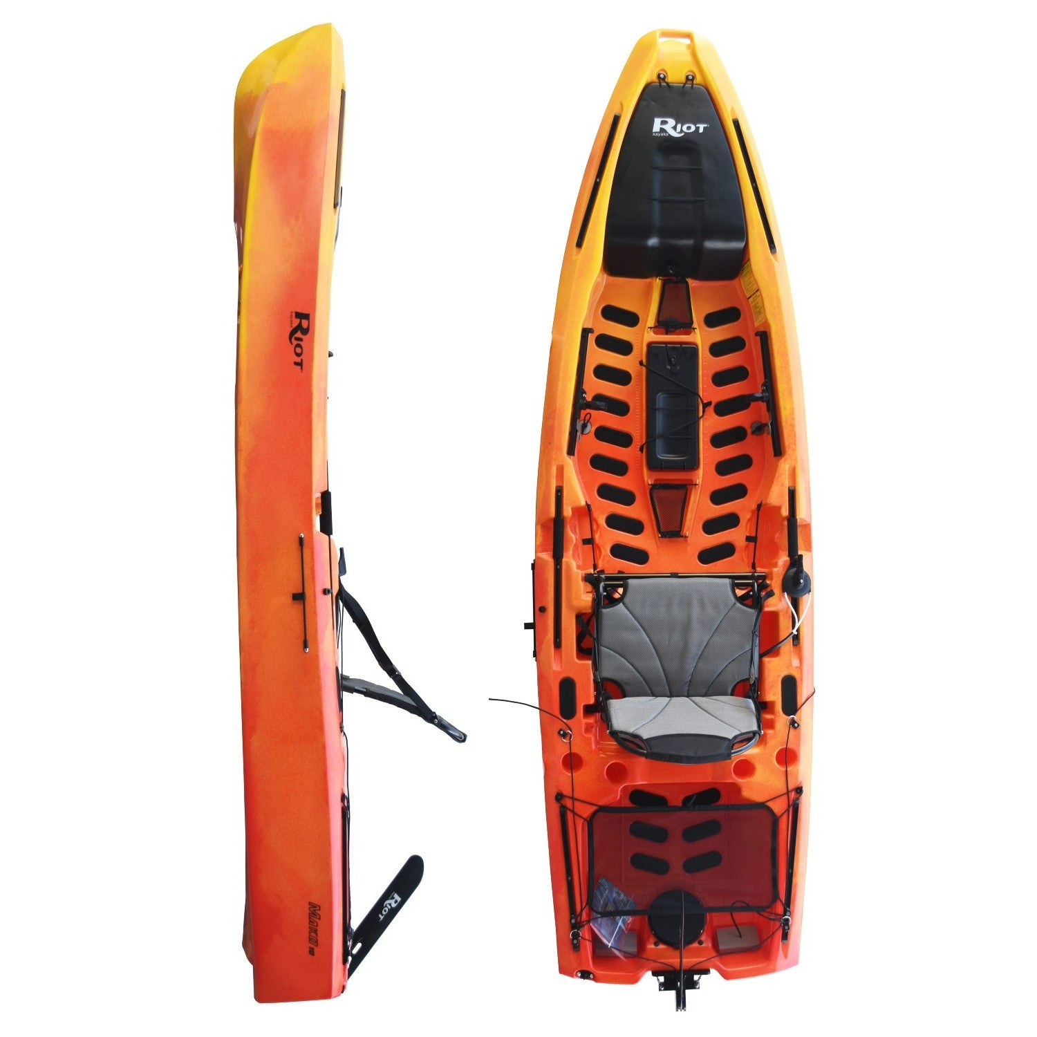 Riot Mako 12 Fishing Kayak with Impulse Pedal Drive - Neptune - Racks For  Cars Edmonton