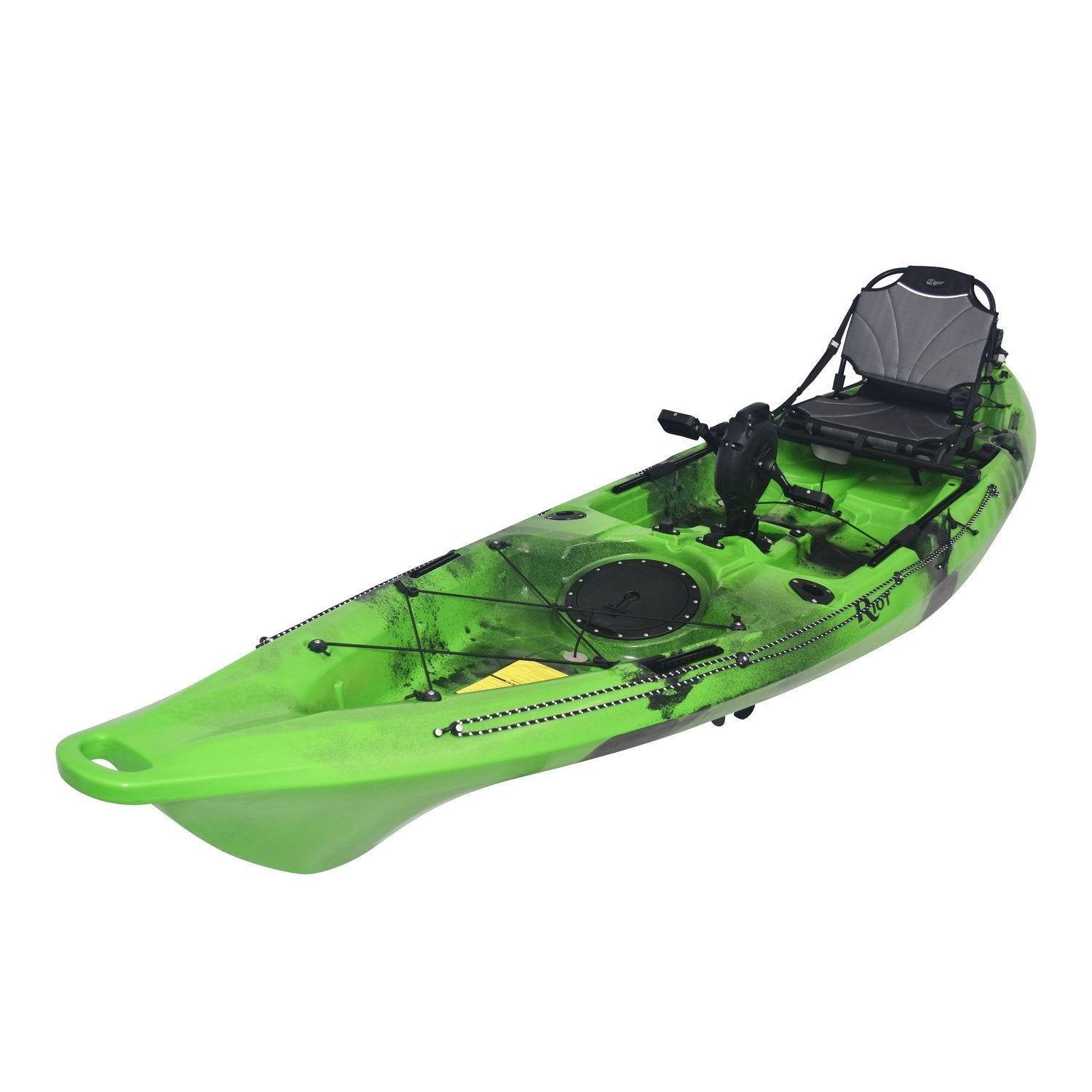 Riot Kayaks - Mako 12 Lightweight and Simple Foot Pedal Kayak for  Effortless Kayaking - Pedal Your Way to Adventure in Pedal Kayaks Fishing -  Sit on Fishing Kayak for All Your